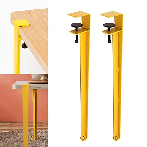 AITEKODVG Verstellbarer F -förmiger 71 cm -Clip auf Tischbeinen für Arbeitstisch und Couchtisch -Set von 2 gelben Möbelbeinen ohne Stanzdesign AITEKODVG Verstellbarer F -förmiger 71 cm -Clip auf Tischbeinen für Arbeitstisch und Couchtisch -Set von 2 gelben Möbelbeinen ohne Stanzdesign von AITEKODVG