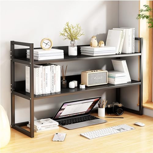 Desktop-Bücherregal/Bücherregal – Computertisch-Bücherregal, verstellbares mehrschichtiges Bücherregal, multifunktionales Desktop-Aufbewahrungsregal, Präsentationsregal für Bürobedarf (Farbe: D) Hello von AITEKODVG