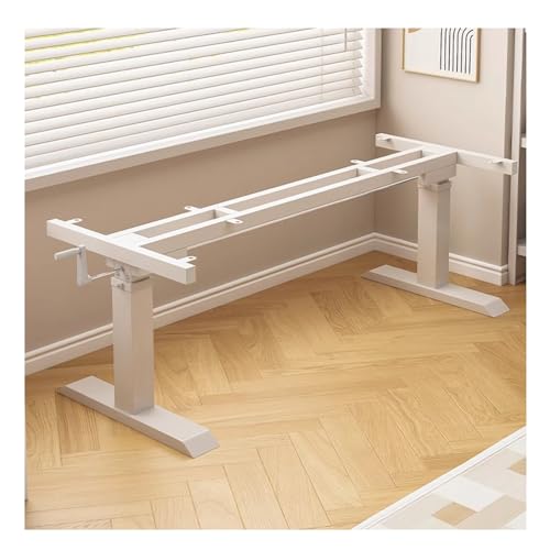 Einstellbare Höhenunterstützungsbeine, Ständige Schreibtischrahmen, Höhenverstellbare DIY-Schreibtischbasis, Hubbereich 49-74 cm Rohrtisch Bein Set für Konferenztischstudiestabelle (Weiß, 149x49cm) Einstellbare Höhenunterstützungsbeine, Ständige Schreibtischrahmen, Höhenverstellbare DIY-Schreibtischbasis, Hubbereich 49-74 cm Rohrtisch Bein Set für Konferenztischstudiestabelle (Weiß, 149x49cm) von AITEKODVG