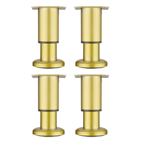 Einstellbare Stützfüße für Möbelset von 4 starken Tragetischbeinen Sofa Füße Couchtisch Basis und Schrankfüße Teleskope Design für einstellbare Höhe (Gold 8 12 cm) von AITEKODVG