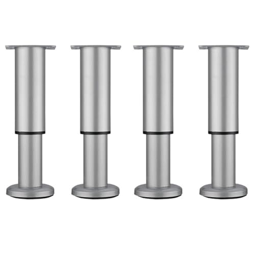 Einstellbare Unterstützung Füße für Möbelset von 4 starken Tragsofa -Beinen Teleskop -Tischbasis für Couchtisch und Esstisch Grau 18 30 cm von AITEKODVG