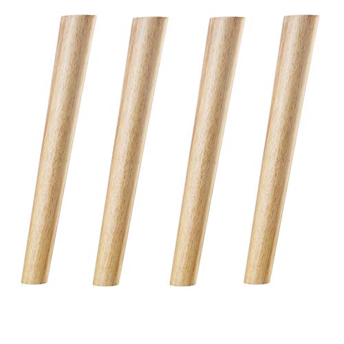 Massivholzmöbel Beine Moderne Nordische Ersatzbeine für Sofa Schreibtischstuhl und Couchtisch konisch Gummi Holzschrank Füße robuste Stützbeine für Heimmöbel von AITEKODVG