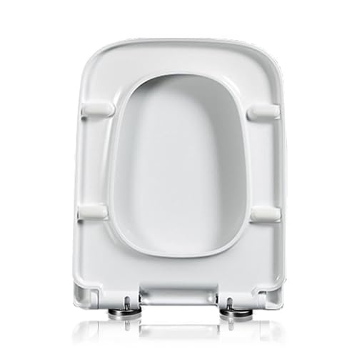 Runde Eck-Quadrat-Toilettensitz, 45 x 35,5 cm, eingedickter PP-Universal-Toilettensitz mit One-Click-Schnell-Demontage-Scharnieren für einfach zu installieren und sauber, weiß, 35,5 cm Breite, 42-48 Runde Eck-Quadrat-Toilettensitz, 45 x 35,5 cm, eingedickter PP-Universal-Toilettensitz mit One-Click-Schnell-Demontage-Scharnieren für einfach zu installieren und sauber, weiß, 35,5 cm Breite, 42-48 von AITEKODVG