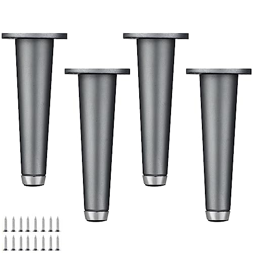 Schrankbeine Möbel Beine verstellbare Küchentisch Beine Metallsofa Füße Aluminiumlegierung Stützbeine für Kommode Bettschrank Couch Worktop -Bar -TV -Schreibtisch mit Schrauben, 4 Packung (18 cm (7,1 von AITEKODVG