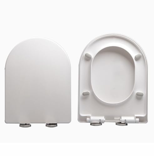 V/D/U -Form -Toilettensitz, eingedickter PP Haushaltsuniverseller Toilettensitz, weicher enger Toilettensitzabdeckung mit verstellbaren Scharnieren und Schnellfreisetzungen für einfach zu sauber, von AITEKODVG