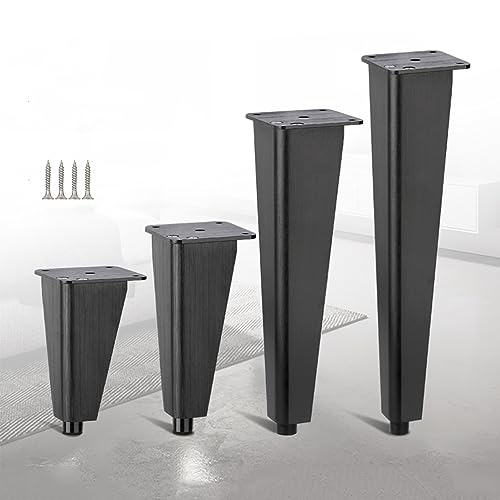 Verstellbare Aluminiumlegierungsmöbel Beine für Schränke Sofas und Tische Set mit 4 (Gold 12 cm) robuste und stilvolle Möbelfüße für die einfache Installation und Höhenanpassung von AITEKODVG