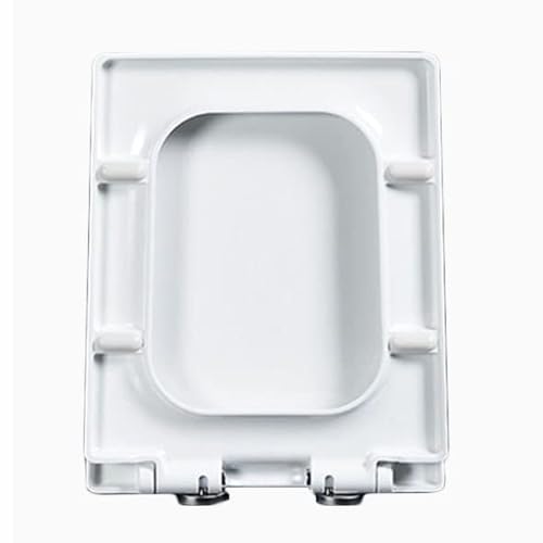 Weiche TOYP -SEIT SEIT SPRECK -Freisetzung - Verstellbare Edelstahlscharniere, eingedickte PP -Toilettensitze Abdeckung für einfache Reinigung und einfache Top -Befestigung - Weiß - Breite 36,5 cm, von AITEKODVG