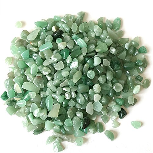 AITELEI 1 lb natürliche grüne Aventurin Kristallsteine Flocken Schmuck Machen Heimtextilien von AITELEI