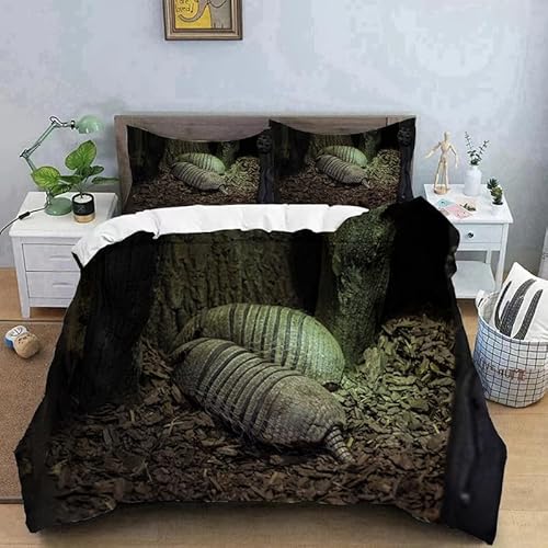 AITEXI Bettwäsche 135x200 Gürteltier Schwarz Bettbezug 135 x 200 Und 1 Kissenbezug 80x80 110g/㎡ Microfiber Bettwäsche-Sets Mit Reißverschluss Personalisierte Geschenke Für Jungen Mädchen AITEXI Bettwäsche 135x200 Gürteltier Schwarz Bettbezug 135 x 200 Und 1 Kissenbezug 80x80 110g/㎡ Microfiber Bettwäsche-Sets Mit Reißverschluss Personalisierte Geschenke Für Jungen Mädchen von AITEXI