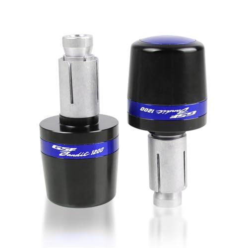 AITEXI Für Suzuki GSF1200BANDIT Motorrad 22MM Lenker Griffe Griff Kappe End Stecker GSF 1200 Bandit 1996 1997 1998 1999 2000 2001-2006 (Color : Blue) von AITEXI