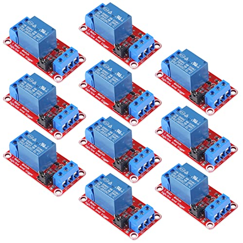 10 Stück 5-V-Relaismodul, 1-Kanal-Relaisplatine für Raspberry Pi mit opto-isoliertem High- oder Low-Level-Trigger, 5-V-1-Kanal-Relaisschalter für Arduino 10 Stück 5-V-Relaismodul, 1-Kanal-Relaisplatine für Raspberry Pi mit opto-isoliertem High- oder Low-Level-Trigger, 5-V-1-Kanal-Relaisschalter für Arduino von AITRIP