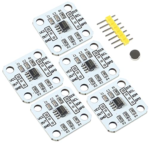 5Pc AS5600 Encoder Magnetisches Induktionswinkelmesssensormodul 12bit Hochpräzise mit Magnet (5PCS) von AITRIP