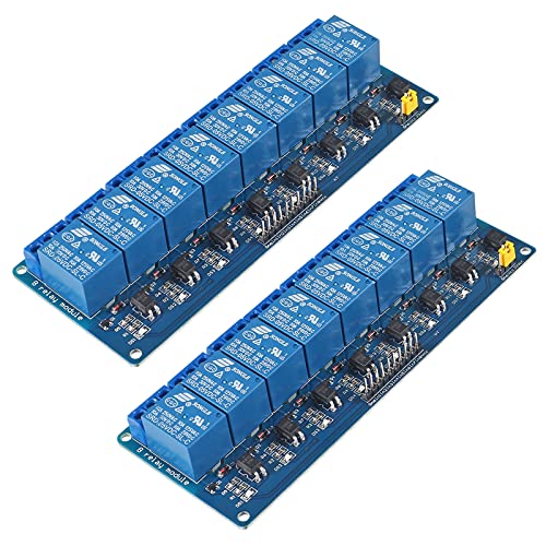 AITRIP 2 PACK 8-Relais Modul 5V mit Optokoppler Low-Level-Trigger für Raspberry Pi Arduino TTL Logik PIC DSP AVR ARM Relais Modul-Brett AITRIP 2 PACK 8-Relais Modul 5V mit Optokoppler Low-Level-Trigger für Raspberry Pi Arduino TTL Logik PIC DSP AVR ARM Relais Modul-Brett von AITRIP