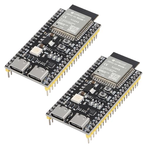 AITRIP 2 Stücke ESP32-S3-DevKitC-1 Board, WROOM-1-N16R8 ESP32-S3-DevKitC-1 Entwicklung Board mit WiFi, Bluetooth 5.0 kompatibel mit Arduino AITRIP 2 Stücke ESP32-S3-DevKitC-1 Board, WROOM-1-N16R8 ESP32-S3-DevKitC-1 Entwicklung Board mit WiFi, Bluetooth 5.0 kompatibel mit Arduino von AITRIP