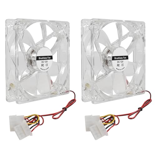 AITRIP 2PACK Silent 120MM 12025 120x120x25MM Led Fan Chassis Fan DC12V Computer Case Can With 4D Connector for CPU Cooler/Radiator/PC Chassis AITRIP 2PACK Silent 120MM 12025 120x120x25MM Led Fan Chassis Fan DC12V Computer Case Can With 4D Connector for CPU Cooler/Radiator/PC Chassis von AITRIP