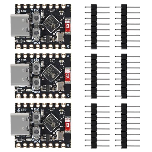 AITRIP 3PCS ESP32 ESP32-C3 Entwicklungsboard Mini ESP32 C3 Unterstützt WiFi Bluetooth Kompatibel mit Arduino AITRIP 3PCS ESP32 ESP32-C3 Entwicklungsboard Mini ESP32 C3 Unterstützt WiFi Bluetooth Kompatibel mit Arduino von AITRIP