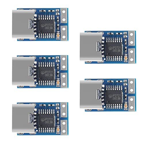 AITRIP 5 PCS PDC004-PD PD Decoy Modul, USB-C PD 9V DC Festspannungs-Triggermodul 5A Typ-C Buchse Eingang für Notebook AITRIP 5 PCS PDC004-PD PD Decoy Modul, USB-C PD 9V DC Festspannungs-Triggermodul 5A Typ-C Buchse Eingang für Notebook von AITRIP