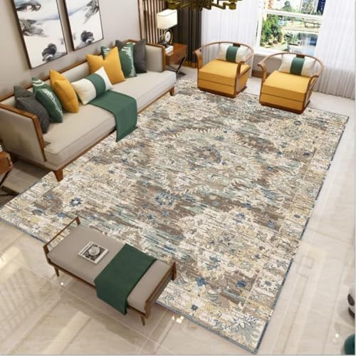 AITROMNI Blue Schmutzfangmatte Waschbar Blume Meer Muster Design rutschfest Wohnzimmer Schlafzimmer voll von Teppich Kältebeständigkeit 300X400CM AITROMNI Blue Schmutzfangmatte Waschbar Blume Meer Muster Design rutschfest Wohnzimmer Schlafzimmer voll von Teppich Kältebeständigkeit 300X400CM von AITROMNI