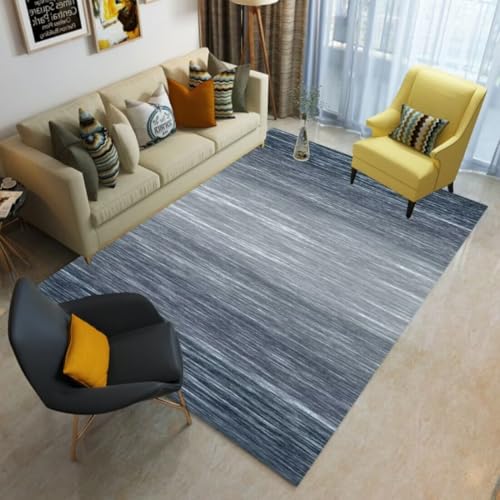 AITROMNI Blue Teppich Eingangsbereich Innen Minimalistisches Design Wohnzimmer Schlafzimmer Sofa Teppich bequem rutschfest schmutzabweisend 70X200CM von AITROMNI