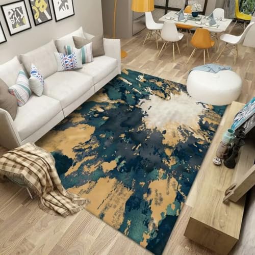 AITROMNI Bodenschutzmatte Teppich Messy Camouflage Design Inneneinrichtung Wohnzimmer Zubehör leicht zu reinigen 140X300CM von AITROMNI