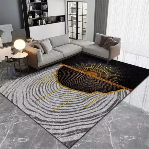 AITROMNI Color Kinderzimmer Teppiche Mädchen Moderne Mode Wohnzimmer dekorative Teppich abstrakte Kunst kalt und verschleißfest 200X290CM von AITROMNI