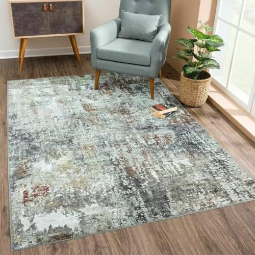 AITROMNI Fußmatte Klein Moderne abstrakte Muster Wohnzimmer Teppich große Fläche Schlafzimmer Arbeitszimmer Bodenmatte 140X270CM von AITROMNI