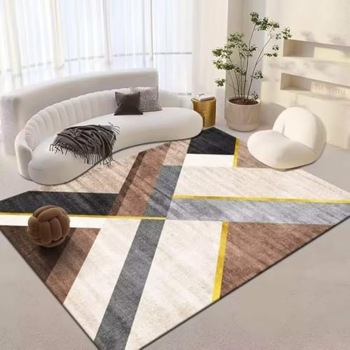 AITROMNI Grey Teppich Anti Rutsch Reduziertes geometrisches Muster bequem verschleißfest Wohnzimmer Schlafzimmer Teppich nach Hause 180X270CM AITROMNI Grey Teppich Anti Rutsch Reduziertes geometrisches Muster bequem verschleißfest Wohnzimmer Schlafzimmer Teppich nach Hause 180X270CM von AITROMNI