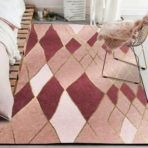 AITROMNI Red Vorraum Möbel Moderner geometrischer Teppich Wohnzimmer Schlafzimmer volle Inneneinrichtung 120X200CM AITROMNI Red Vorraum Möbel Moderner geometrischer Teppich Wohnzimmer Schlafzimmer volle Inneneinrichtung 120X200CM von AITROMNI