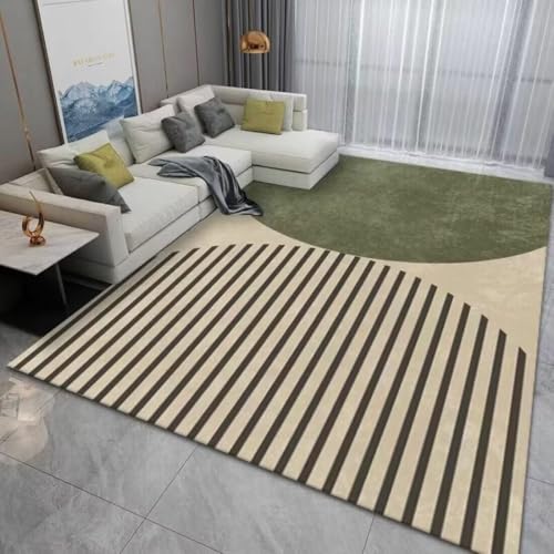 AITROMNI Teppich Günstig Linie Halbkreis Kombination Muster Design Wohnzimmer Inneneinrichtung 70X200CM von AITROMNI