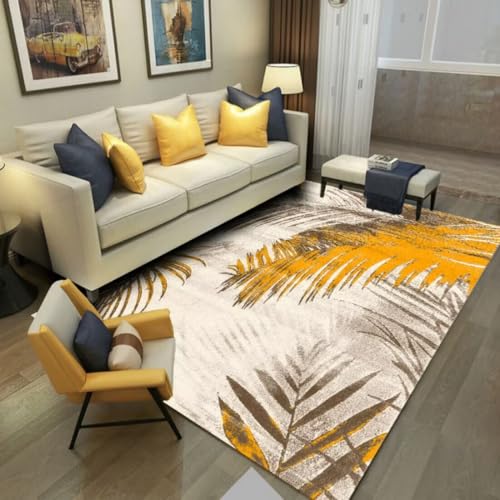 AITROMNI Yellow Büro Teppich Pflanzendruck Design Formaldehydfrei Innenraum Dekoration Wohnzimmer Teppich 70X200CM AITROMNI Yellow Büro Teppich Pflanzendruck Design Formaldehydfrei Innenraum Dekoration Wohnzimmer Teppich 70X200CM von AITROMNI