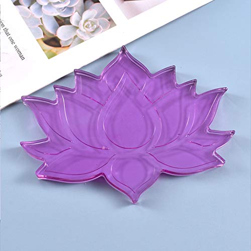 AIUII Resin Silikonform DIY Kristall Epoxidharzform Lotus Coaster Tray Cup Matte Gießen Silikonform von AIUII