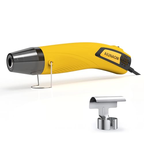 AIUNAOM Mini Heißluftpistole 500W Handheld Heissluftgebläse 2 Temperatureinstellungen (270℃/450℃) Tragbare Heißluftfön mit Überhitzungsschutz Geeignet für Handwerk,DIY,Schrumpfverpackung, Embossing von AIUNAOM