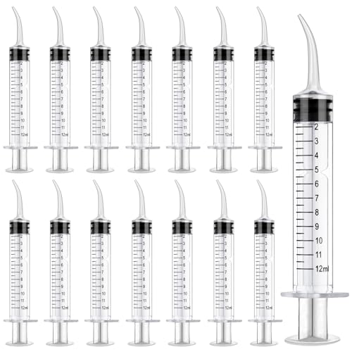 12 ml Dental Spritzen 10 Stück Dental Irrigation Spritze Einzelverpackt Dosierspritze zum Reinigen der Zähne Pflege der Weisheitszähne Füttern von Haustieren 12 ml Dental Spritzen 10 Stück Dental Irrigation Spritze Einzelverpackt Dosierspritze zum Reinigen der Zähne Pflege der Weisheitszähne Füttern von Haustieren von AIUNBEST