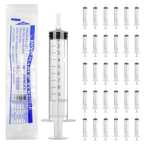 Spritzen 10ml 30 Stück Einzeln Verpackt Einwegspritzen 10ml mit Kappe ohne Nadel Dosierspritze Anwendbarkeit für Tierfütterung Epoxidharz Lebensmittelecht Pflanzen Labor Öl Klebstoff Spritzen 10ml 30 Stück Einzeln Verpackt Einwegspritzen 10ml mit Kappe ohne Nadel Dosierspritze Anwendbarkeit für Tierfütterung Epoxidharz Lebensmittelecht Pflanzen Labor Öl Klebstoff von AIUNBEST