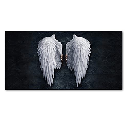 Angel Wings Vintage Wall Posters Prints Black And White Wall Gemälde Canvas Paintings Wings Gemälde Wall Picture For Living Room Bedroom Decor Rahmenlos 80×160cm von AIVYNA
