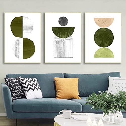 Boho Olivgrün Abstrakte Aquarellmalerei Leinwanddruck Mid Century Modern Galerie Wand Bilder Bild Nordic Poster Home Room Decor Rahmenlos 30×40cm×3pcs Boho Olivgrün Abstrakte Aquarellmalerei Leinwanddruck Mid Century Modern Galerie Wand Bilder Bild Nordic Poster Home Room Decor Rahmenlos 30×40cm×3pcs von AIVYNA