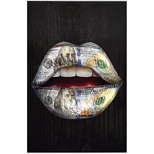 Inspirierende Gemälde Auf Leinwand Poster Kunstdrucke Lippen Graffiti- Bilder Leinwand-GemäLde Auf Der Wall Street Gemäldebilder Wohnzimmer Schlafzimmer Dekoration Rahmenlos 50×70cm Inspirierende Gemälde Auf Leinwand Poster Kunstdrucke Lippen Graffiti- Bilder Leinwand-GemäLde Auf Der Wall Street Gemäldebilder Wohnzimmer Schlafzimmer Dekoration Rahmenlos 50×70cm von AIVYNA