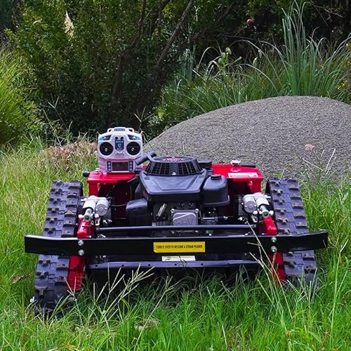 Lawn Mower, Remote Control Lawn Mower, Small Crawler Oil-Electric Hybrid Four-Wheel Drive Lawn Mowing and Weed Whacker, All Terrain Grass Cutter Yard Mower von AIWEIYA