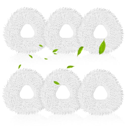 6 Stück Wischtücher Zubehör geeignet für Narwal Freo X Ultra / J4 / J4 Lite Saugroboter, Wischtücher Ersatzteil Mikrofaser Wischpad Waschbare Wischtücher Zubehör von AIWMQYYF
