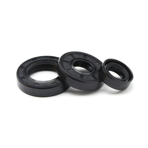 10 Stück Skelett-Wellendichtungen aus Nitrilkautschuk, Innendurchmesser 8 mm, x 12 2~34, TC-Skelett-Öldichtungsringe, NBR-Doppellippendichtung mit Federskelett-Öldichtung(TC 8x23x5mm NBR) von AIXILAN