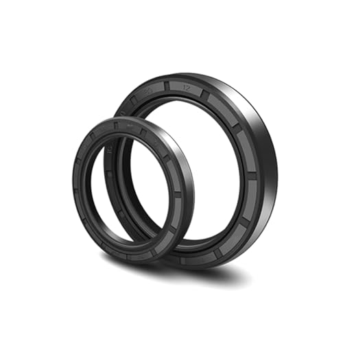 2 Stück Skelett-Wellendichtung aus Nitrilkautschuk, Innendurchmesser 41 mm, Außendurchmesser 50–64, Dicke 6–12, TC-Skelett-Öldichtungsringe, NBR-Doppellippendichtung mit Feder(TC 41x56x9mm NBR) von AIXILAN