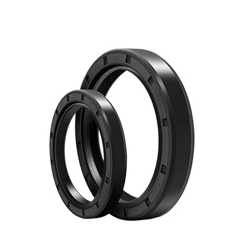 2 Stück Skelett-Wellendichtung aus Nitrilkautschuk, Innendurchmesser 43 mm, Außendurchmesser 50–80, Dicke 5–13, TC-Skelett-Öldichtungsringe, NBR-Doppellippendichtung mit Feder(TC 43x70x12mm NBR) von AIXILAN