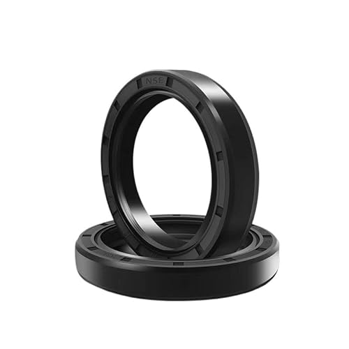 2 Stück Skelett-Wellendichtung aus Nitrilkautschuk, Innendurchmesser 46 mm, Außendurchmesser 56–84, Dicke 5–14, TC-Skelett-Öldichtungsringe, NBR-Doppellippendichtung mit Feder(TC 46x70x8mm NBR) von AIXILAN