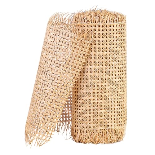 AIXILAN Gewebtes Rattanblatt, 14"~24" Breite, vorgewebtes, offen gewebtes Rattanmaterial, Rattanstoff for Umwickeln von Stangen for Möbel, Stühle, Schränke, Decken, Körbe(22" Wx 8.2ft L) von AIXILAN