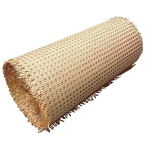 AIXILAN Gewebtes Rattanblatt, 3,3/5/6,6/10 Fuß Rohrgewebeblatt, natürliches Rattangewebe for Stühle, vorgewebtes Rattannetz for DIY-Rohrflechtprojekte(Hexagon,20" Wx 6.6ft L) von AIXILAN