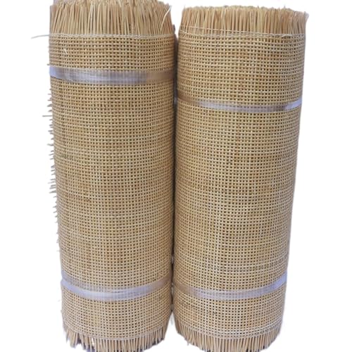 AIXILAN Gewebtes Rattanblatt, Rohrgeflechtmaterial for Stühle, offenes Netzgewebe, 14"~24" Breites Rattangewebe-Gurtband(16" Wx 11.5ft L) von AIXILAN