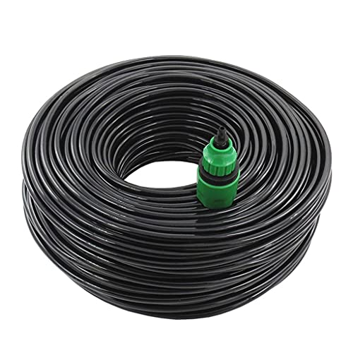 Automatisches Bewässerungssystem, Gartenwasserschlauch, Mikro-Tropfbewässerungsschlauch, LDPE-Rohr, 1/4 Zoll, mit Schnellanschluss, mehrere Längen(30m (98.4ft)) von AIXILAN