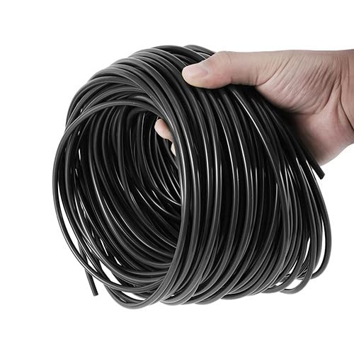 Automatisches Bewässerungssystem, PVC-Gartenschlauch, Bewässerungsschlauch, schwarz, 1/4 Zoll, 4–7 mm, mehrere Längen(20M) von AIXILAN