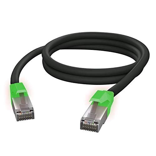 AIXONTEC 0,5 m CAT 6 Netzwerkkabel Grün nach leuchtendes RJ45 LAN Kabel Gigabit Ethernetkabel Gigabitkabel Patchkabel Kat 6 1000 Mbit von AIXONTEC