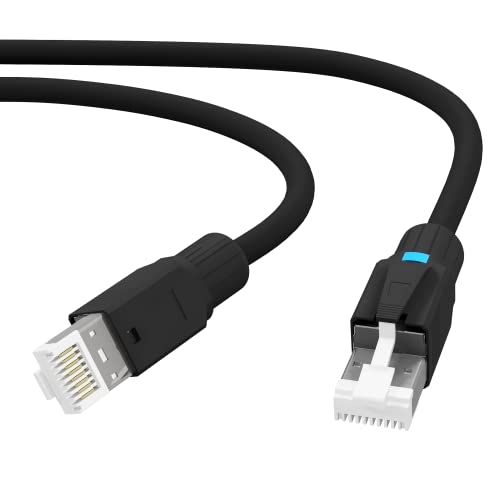 AIXONTEC 10,0 m Temperatur Beständiges RJ45 Datenkabel Schleppkette 1 Gigabit Netzwerkkabel -60 °C bis +90 °C UV-Beständig Ethernet LAN Kabel von AIXONTEC